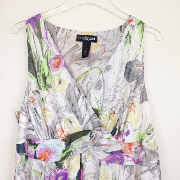 Lane Bryant | Floral Metallic Dress | Sz 16 - Picture 3 of 5